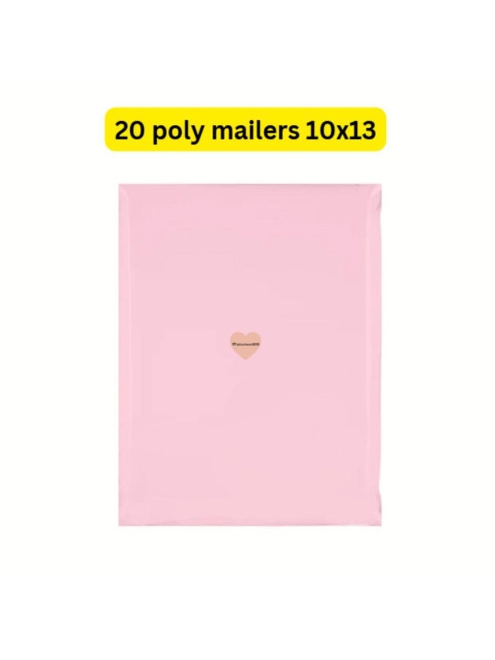 20 Solid Pink Poly Mailers